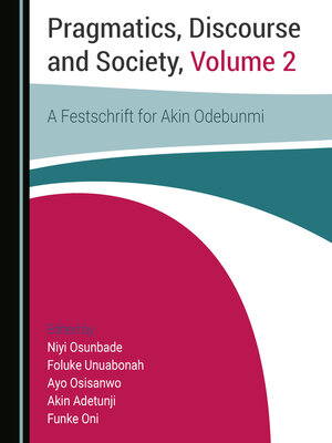 cover image of Pragmatics, Discourse and Society, Volume 1